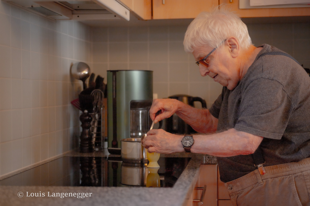 Der Bewohner darf selber kochen